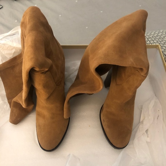 Beautiful tan suede knee high Michael Kors boots - Picture 1 of 3
